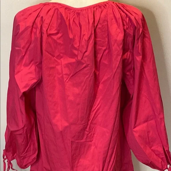 J. Crew Pink Notched Collar Button Down Shirt - Picture 6 of 7